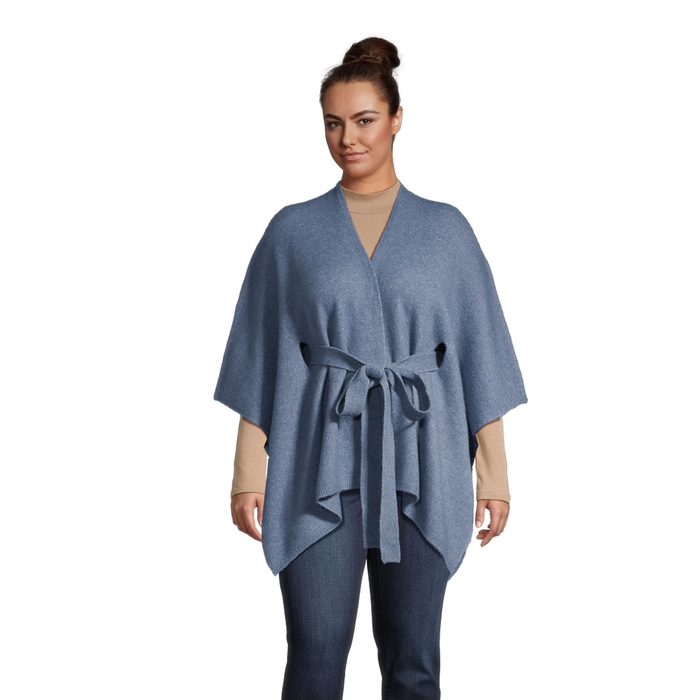 World Market Marled Blue Recycled Yarn Tie Wrap